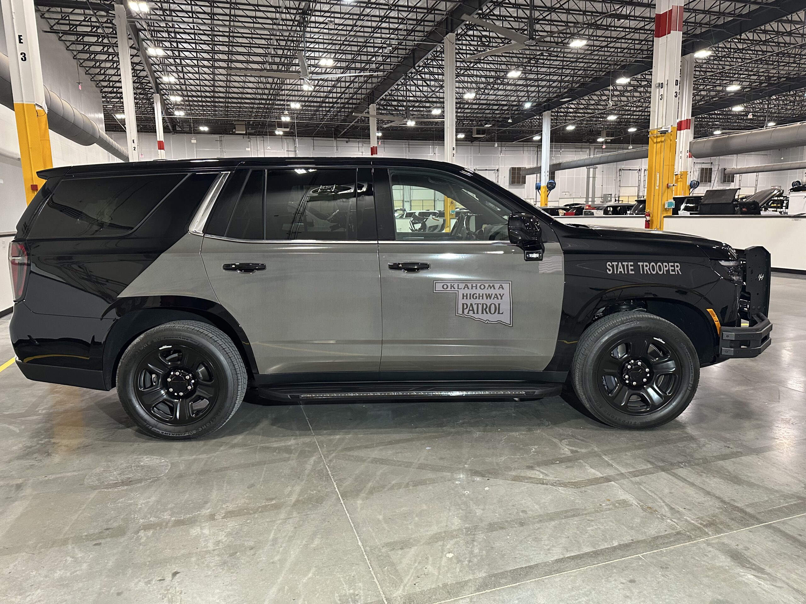 Fleet vehicles at Metro Emergency Upfitters displaying a coordinated vehicle appearance